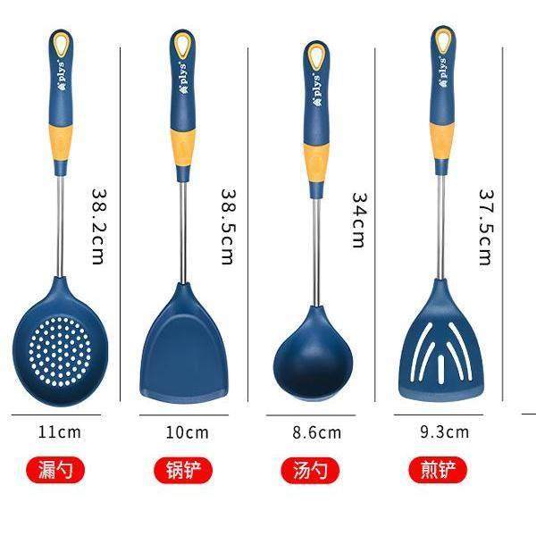 德国进口双立304不锈钢耐高温硅胶汤勺漏勺家用不粘锅铲炒菜铲子