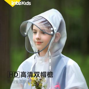 德国儿童雨衣学生男女童防水全身2024新款 男孩带书包位中大童上学