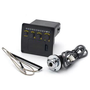 渔夫民谣木吉他拾音器二段压电子调速器音带硬棒尾钉盖全新包邮送