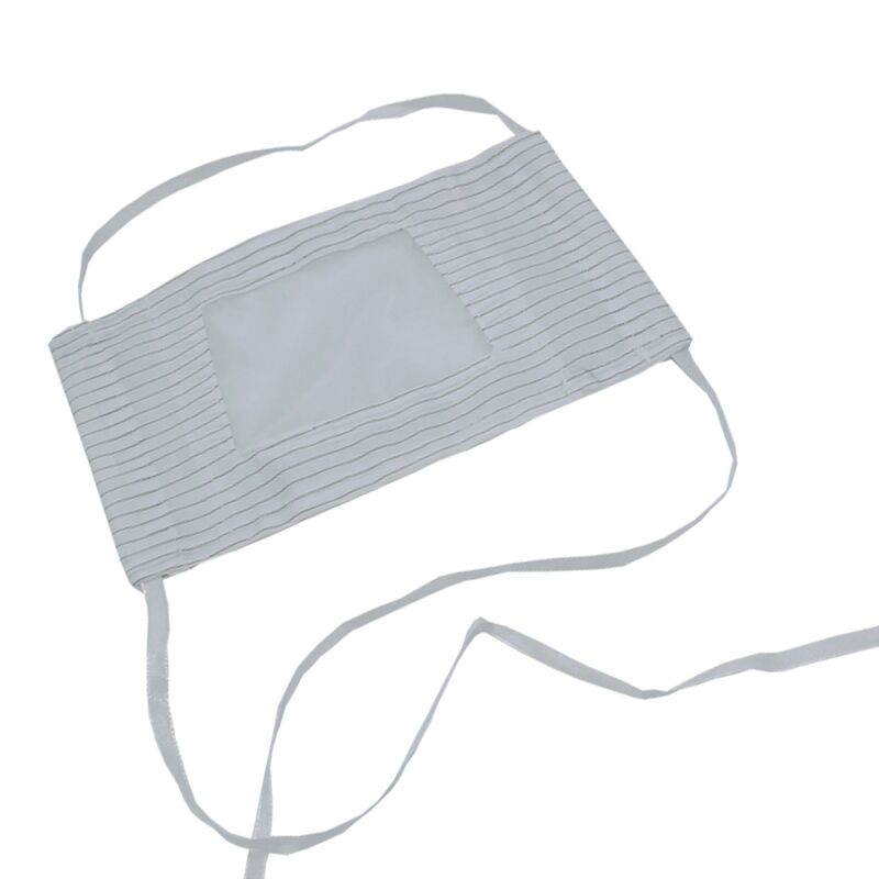 热销防静电布口罩无尘车间防尘透气可水洗无尘松紧款口罩100只装
