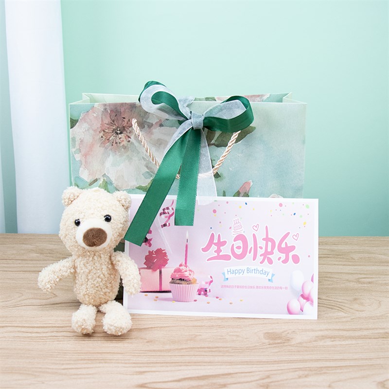 热销油画礼品袋ins风特大号纸袋服装手提袋定制LOGO礼物节日活动