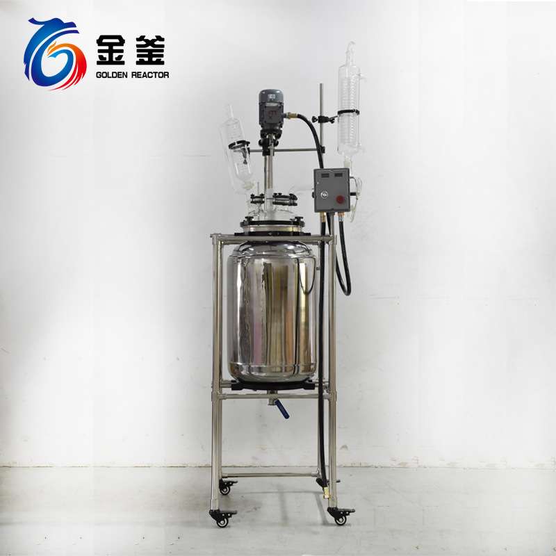 源头厂家实验室双层不锈钢反应釜高压1L 2L 5L 10L-50L-100L含税