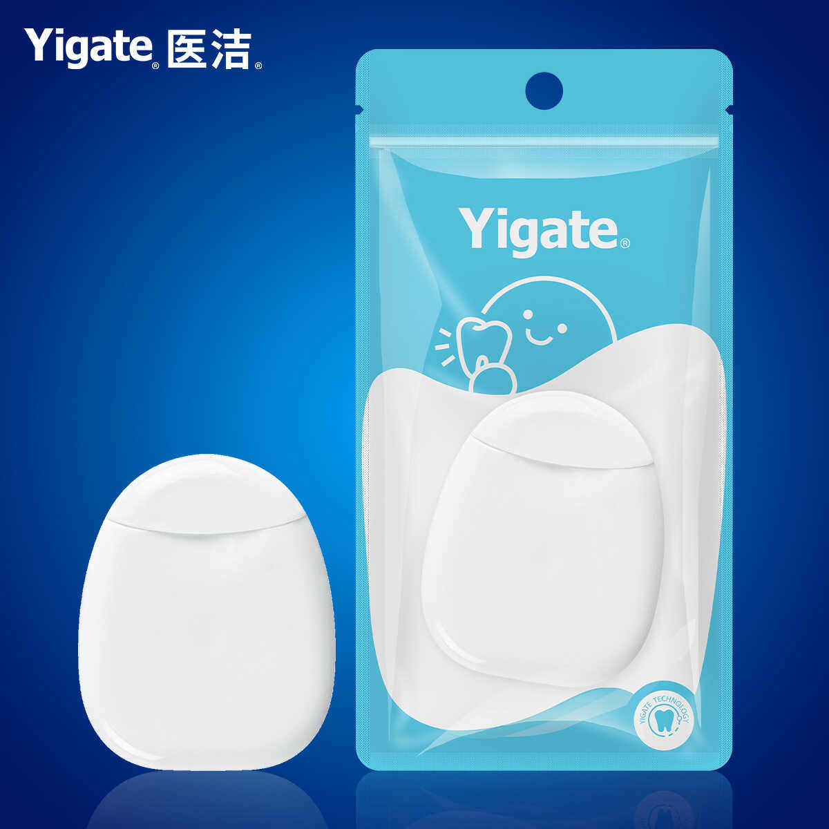 医洁超细滑牙线牵引器扁线50M牙线便携安全清洁牙缝牙线卷装便携