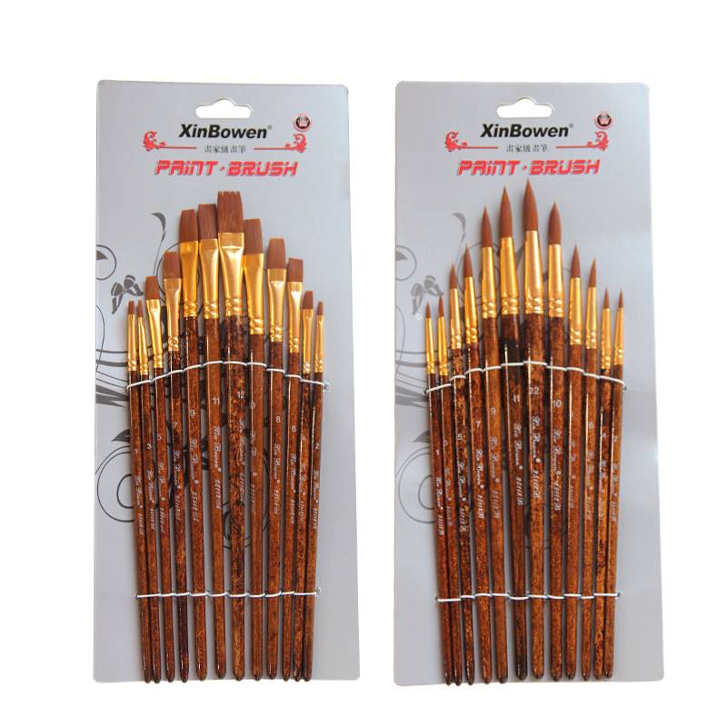 新品12 pcsset Nylon Hair Watercolo