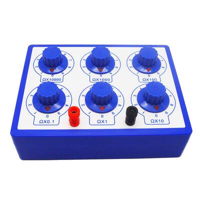 新品教学演示电阻箱插拔物理电学阻值1欧姆S2Ω 5Ω教学仪器材欧