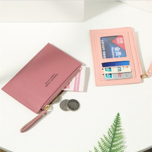 New Wallets Mini Key Coin 新品 Leather Zipper Women Purse