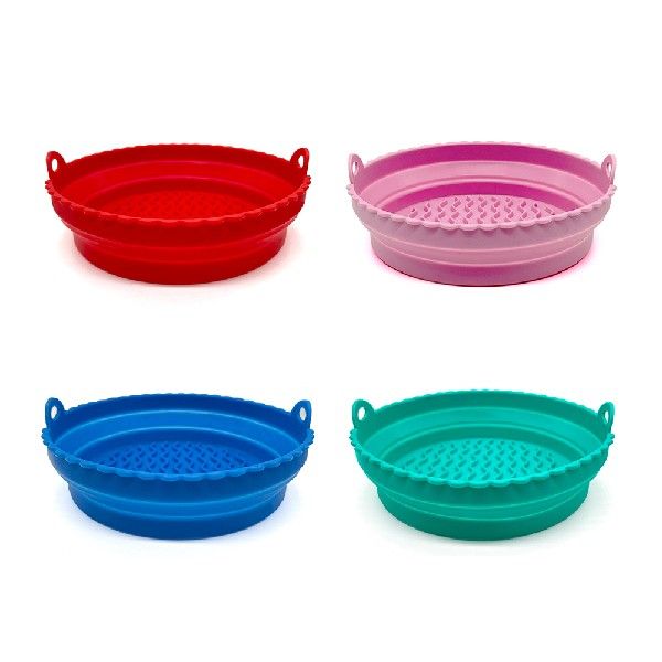 新品Air Fryers Basket Silicone Foldable Air Fryer Pans Suppl