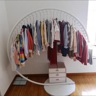 服装 网红铁艺衣帽架落地挂衣杆卧室挂衣架室内简约时尚 展示架家用