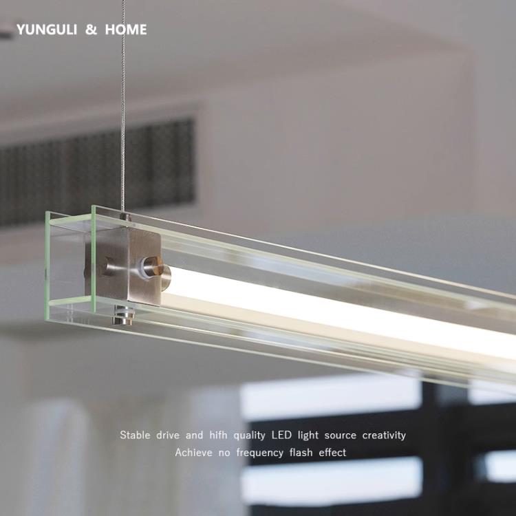 极简餐厅吊灯蔡烈超工作室马扎灯包豪斯工业风led长条办公室吊灯