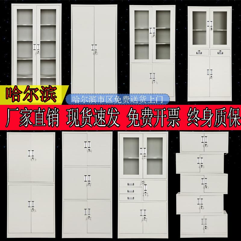 哈尔滨市档案柜铁皮柜卷柜储物柜更衣柜资料柜鞋柜碗柜办公文件柜