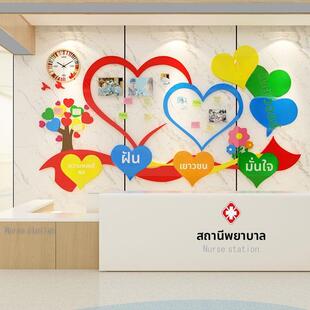 心许愿树医院科室护士站文化墙面贴诊所背景氛围宣教二维码扫一扫