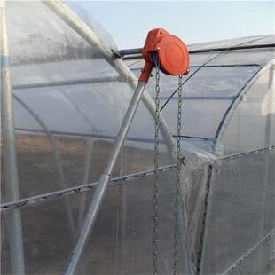 温室大棚配件新款卷膜器手动手摇卷帘机放风养殖场侧顶通风摇膜器