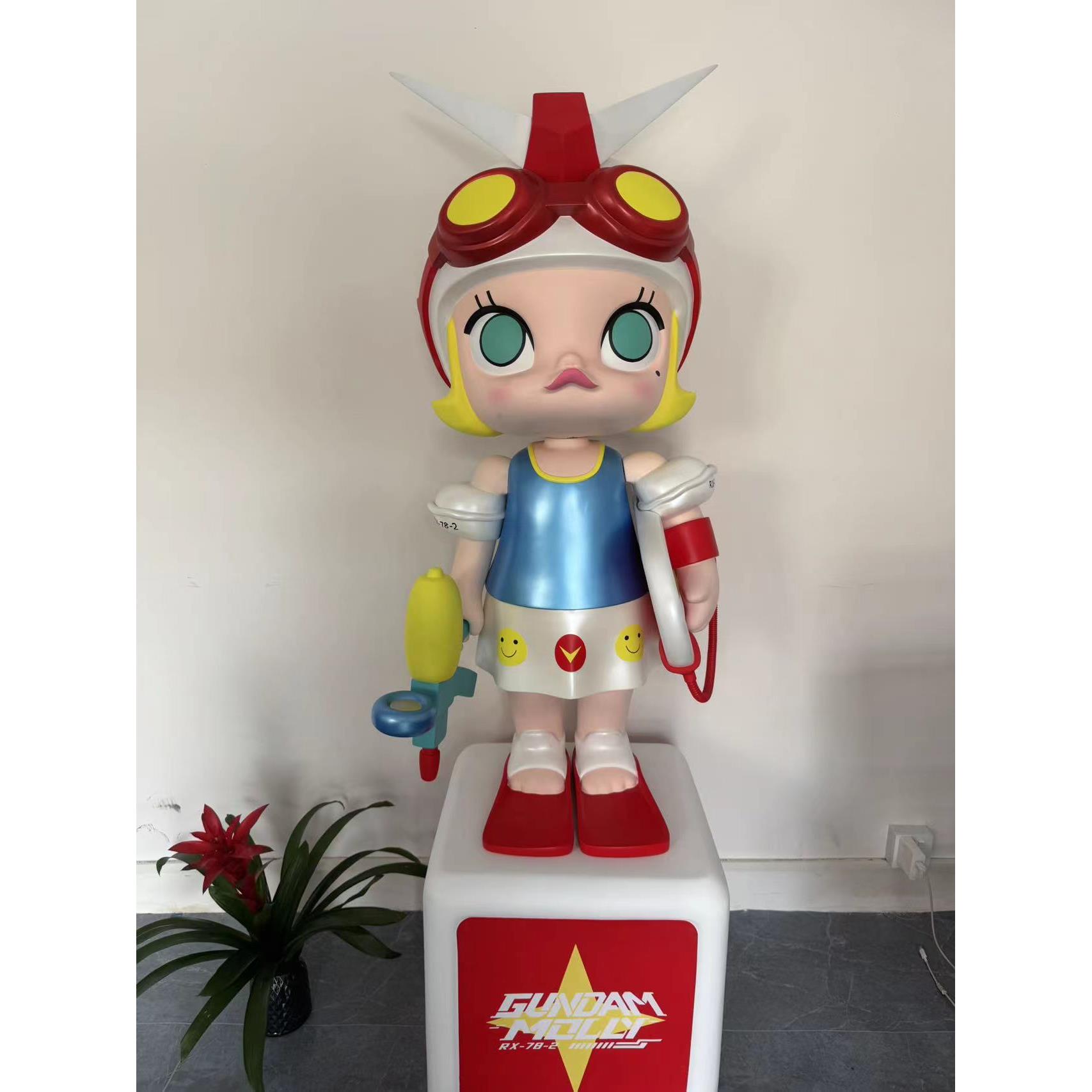 大型玻璃钢落地卡通人物雕塑ip定制动漫校园美陈摆件玻璃钢雕塑