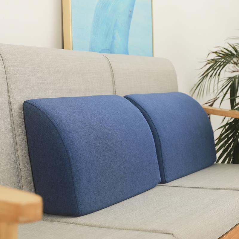 沙发靠背腰枕红实木沙发腰靠垫客厅卧室飘窗大靠垫硬海绵床上靠枕