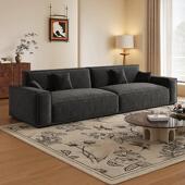 意式 轻奢雪尼尔豆腐块沙发大小户型客厅现代简约直排方块布艺沙发