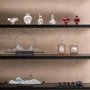 新中式高级感氛围布置摆件宋代美学中国风博古架软装饰品高端摆设