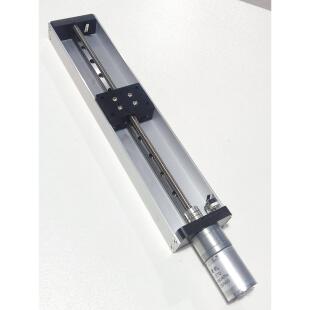 Y310型直流减速电机 直线滑台 精密导轨 方轨滑块 带两头限位开关