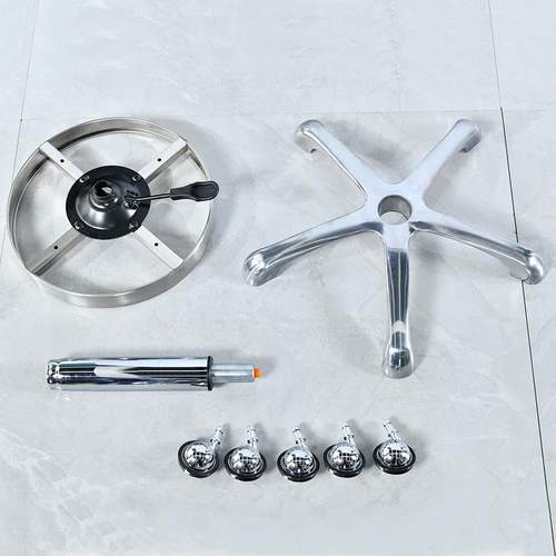 大工凳美容凳旋转升降椅配件不缠发实心轮铝合金地脚高强度万向轮