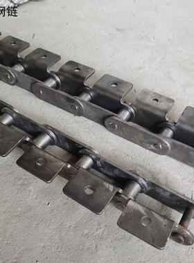 大节距弯板炼条P100重型工业传动炼C2082C2062双节距滚子输送炼条