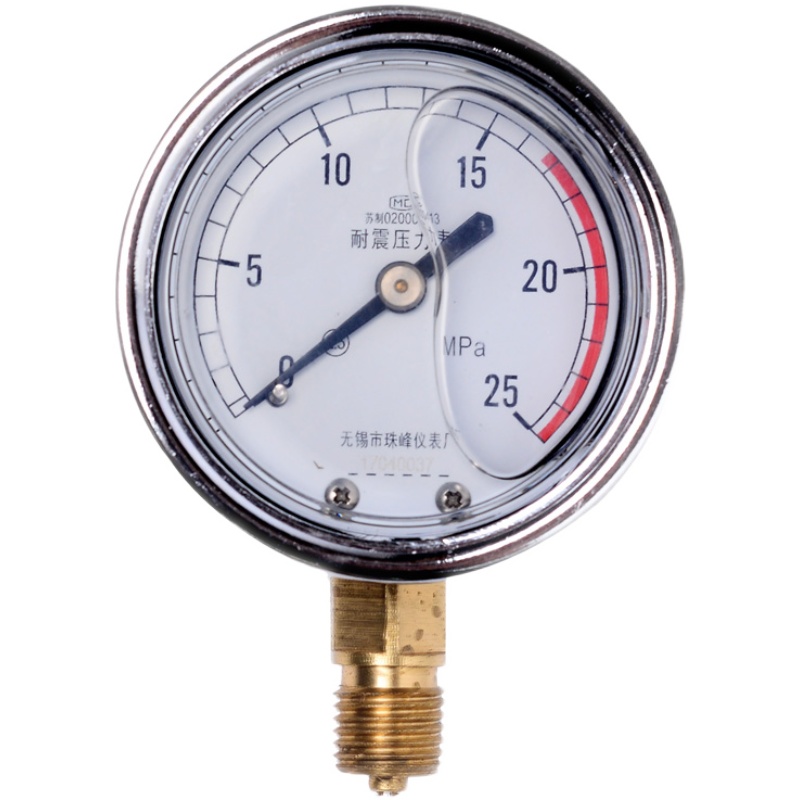 不锈钢耐震压力表YN60/25/40mpa液压油压表水压表防震气压表2.5