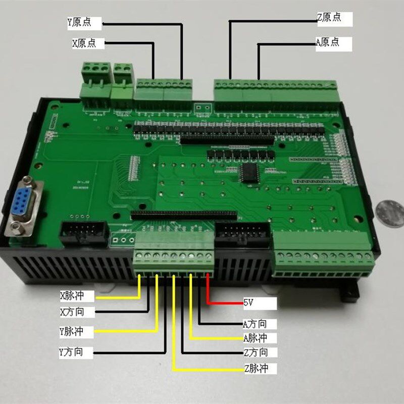 串口继电器/8入8出/单多轴/两2/三3/四4轴运动控制器/卡/步进伺服