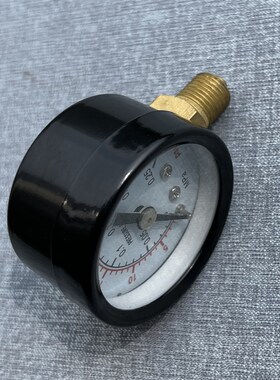 压力表 直径40mm 铜螺纹 m10x1  y40 y-40  0~0.25mpa 35psi径向