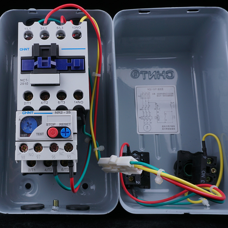正泰电磁启动器NQ2-15P/1 2 3 4 18AD25A32A磁力开关7.5 11 15KW