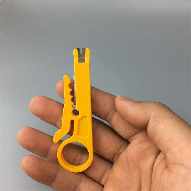 黄色小剥线刀打线工具剥线器网线卡线刀电话线打线刀迷你小黄刀