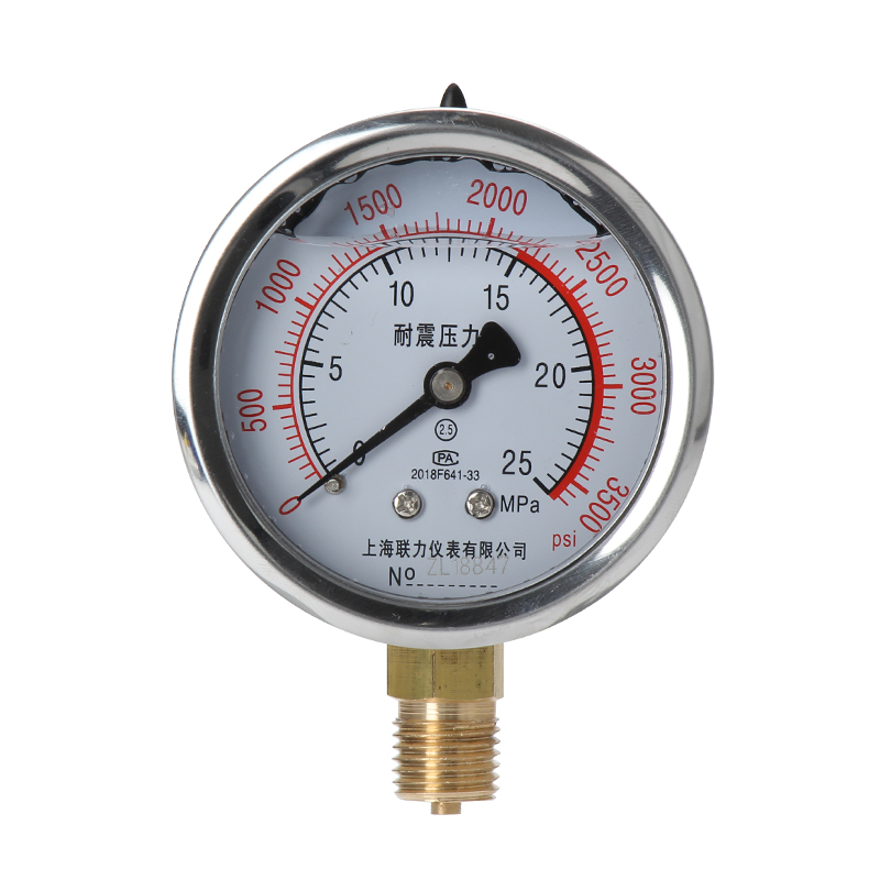 YN-60yn100耐震压力表抗震振油液压表0-1.6/25/40mpa真空负水气压