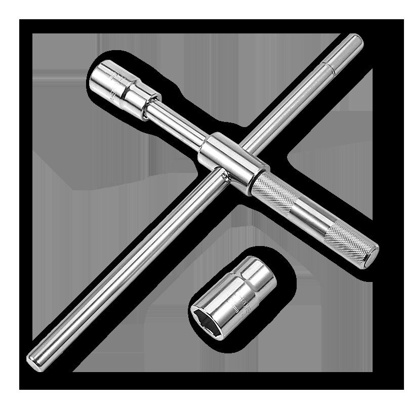 汽车轮胎扳手 加长省力十字扳手 套筒拆卸换胎工具伸缩换轮胎扳手