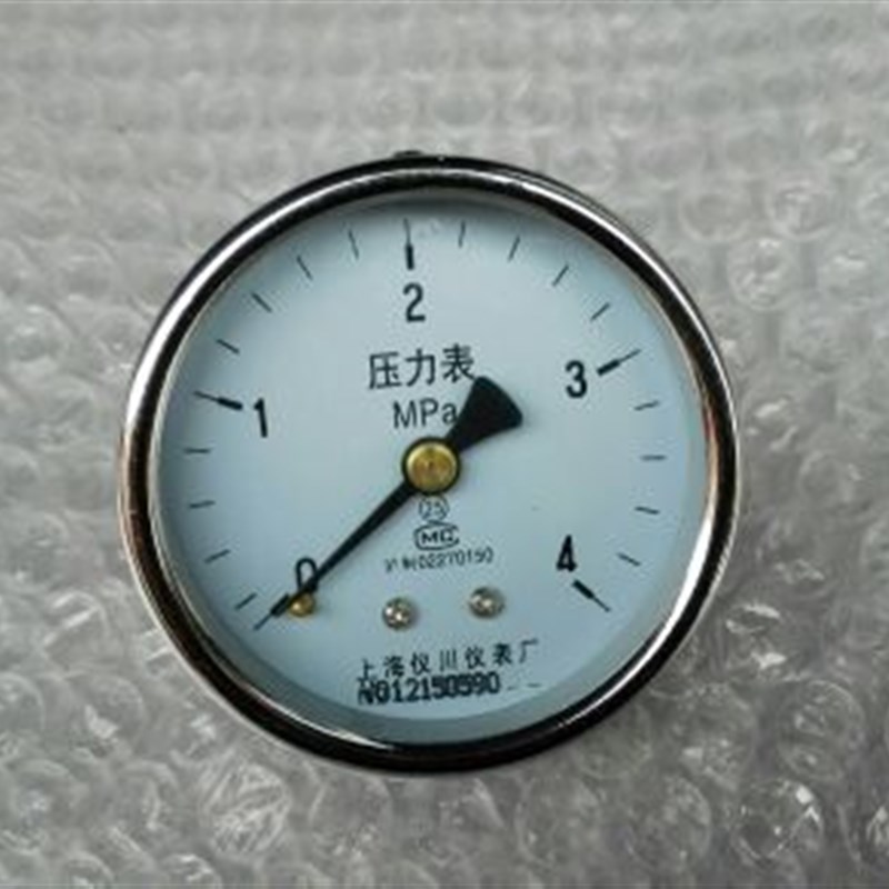 轴向压力表 y-60z 背出接口压力表 y-60-z压力 4mpa 螺纹 m14x1.5