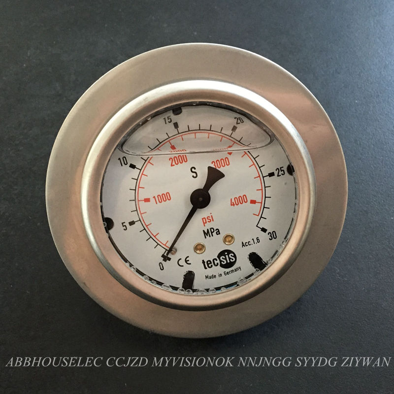 海天注塑机耐震压力表tecsis泰科思注塑成型机防震压力表31.5mpa