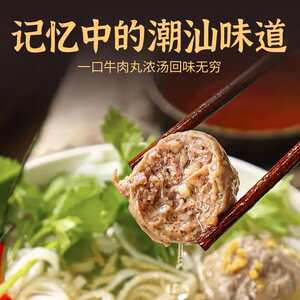 正宗潮汕清真牛肉丸牛筋丸250g火锅丸子麻辣烫快餐烧烤串串新鲜丸
