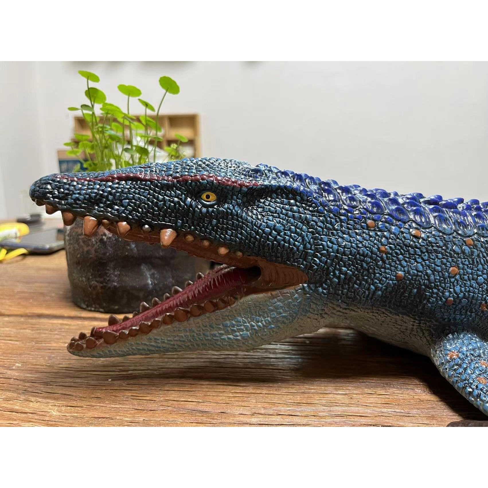 大号仿真软胶恐龙沧龙动物模型带恐龙发声充棉搪胶恐龙