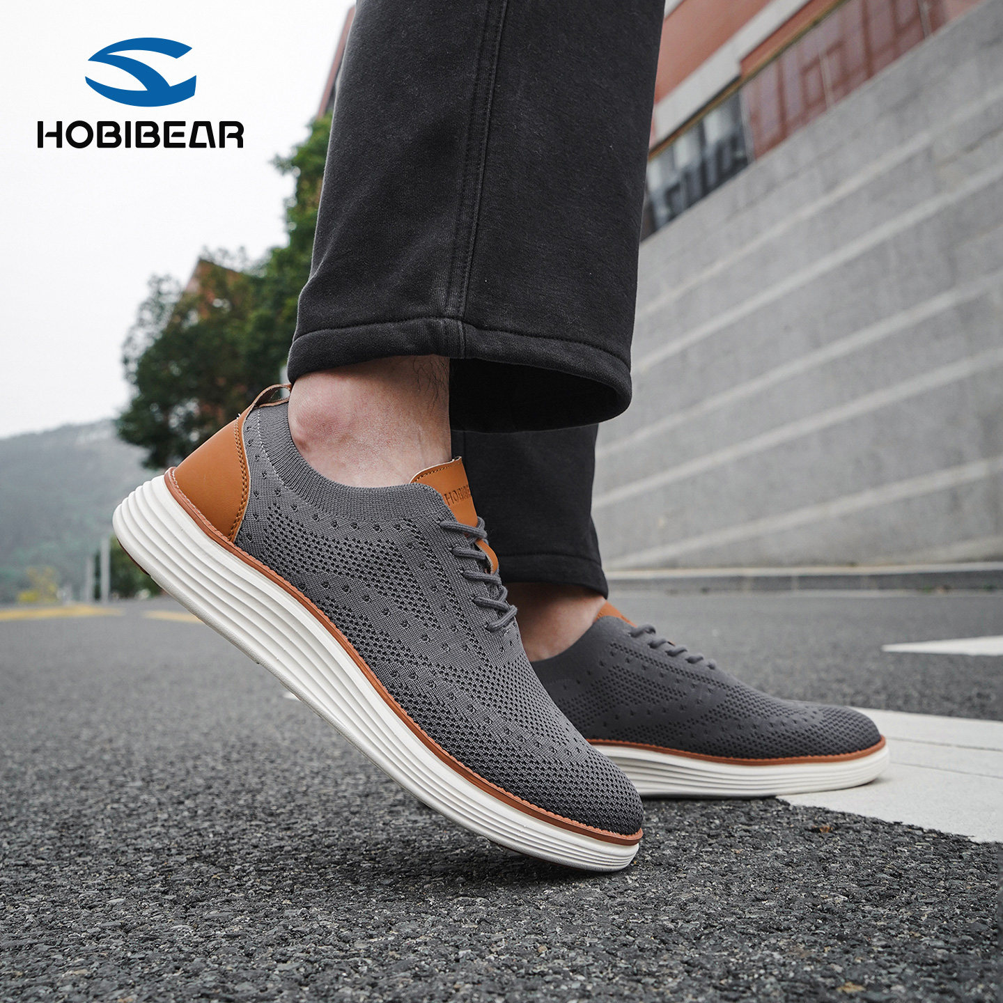 HOBIBEAR男鞋透气轻便