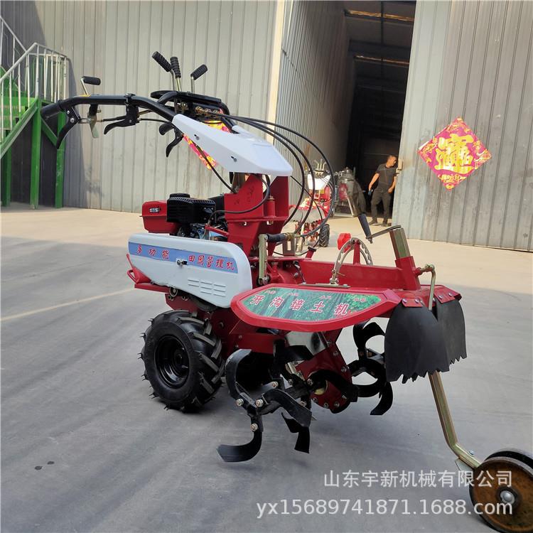 手扶式田园管理机多功能葱姜种植开沟机甘蔗培土机