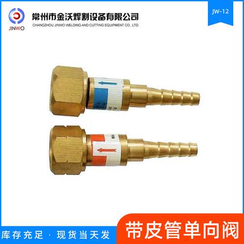 常州回火器，回火防止器厂家JW-12带皮管单向阀