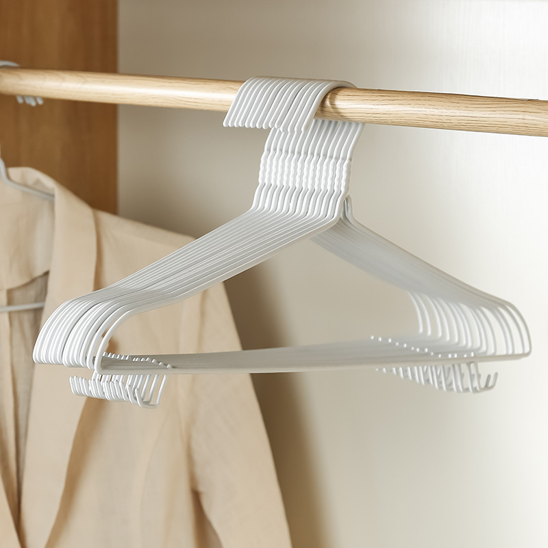 浸塑衣架家用晒挂衣撑撑子衣挂晾衣服架收纳挂钩衣架子宿舍用学生