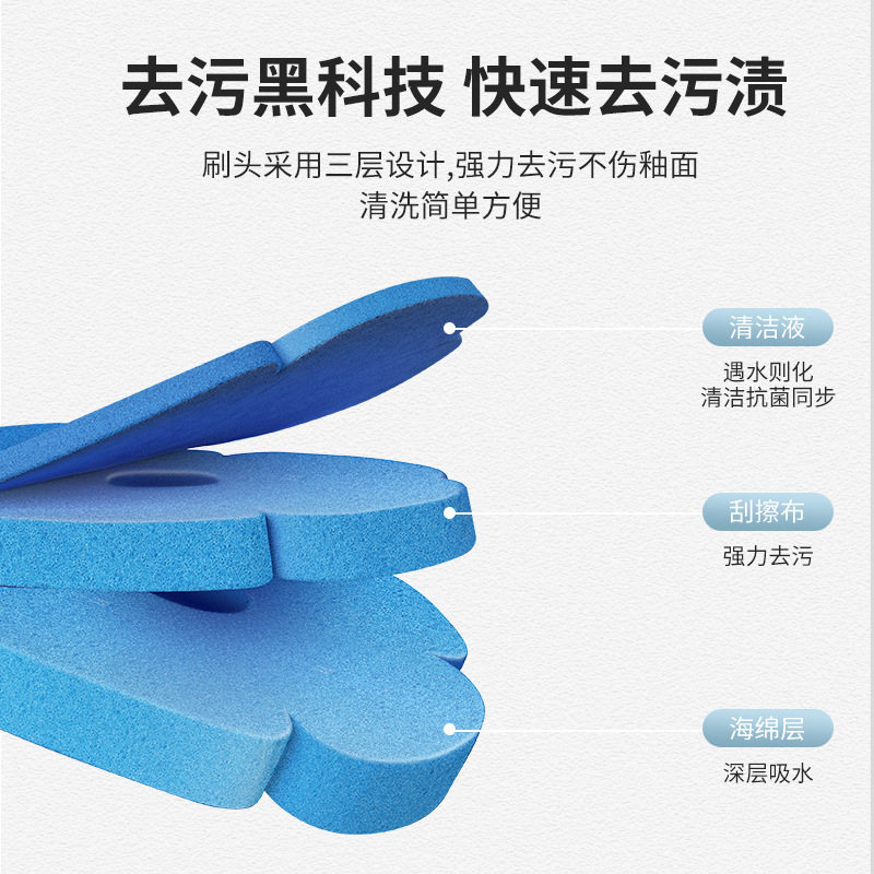 一次性马桶刷无死角洁厕刷壁挂可替换刷头卫生间马桶清洁刷缝隙刷