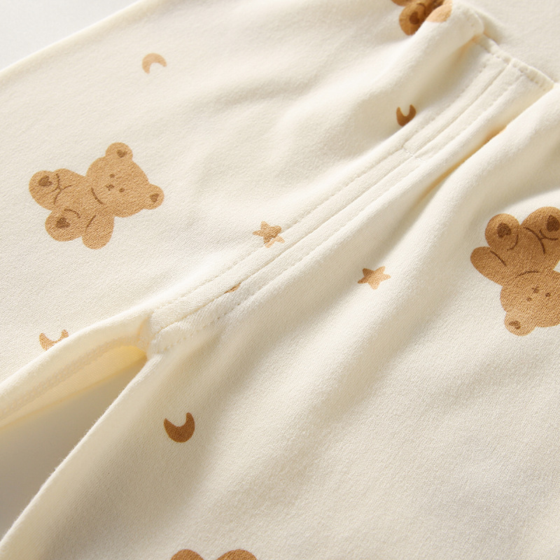 2025秋季新款宝宝秋衣秋裤高腰护肚裤婴儿衣服防着凉儿童内衣套装