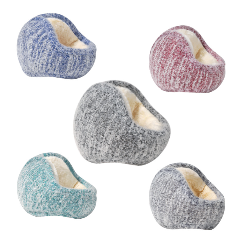 2025新款冬季马海毛保暖耳套男式毛绒耳罩女后戴耳暖折叠耳捂护耳