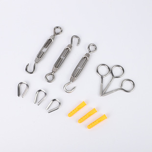 不锈钢包胶钢丝绳悬挂套件配件工业牵引吊装包塑不锈钢钢丝绳套件