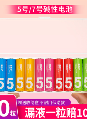 塞西尔彩虹5号电池10粒碱性电池儿童玩具五号干电池AA适用于鼠标电视空调遥控器智能门锁血氧仪温度枪
