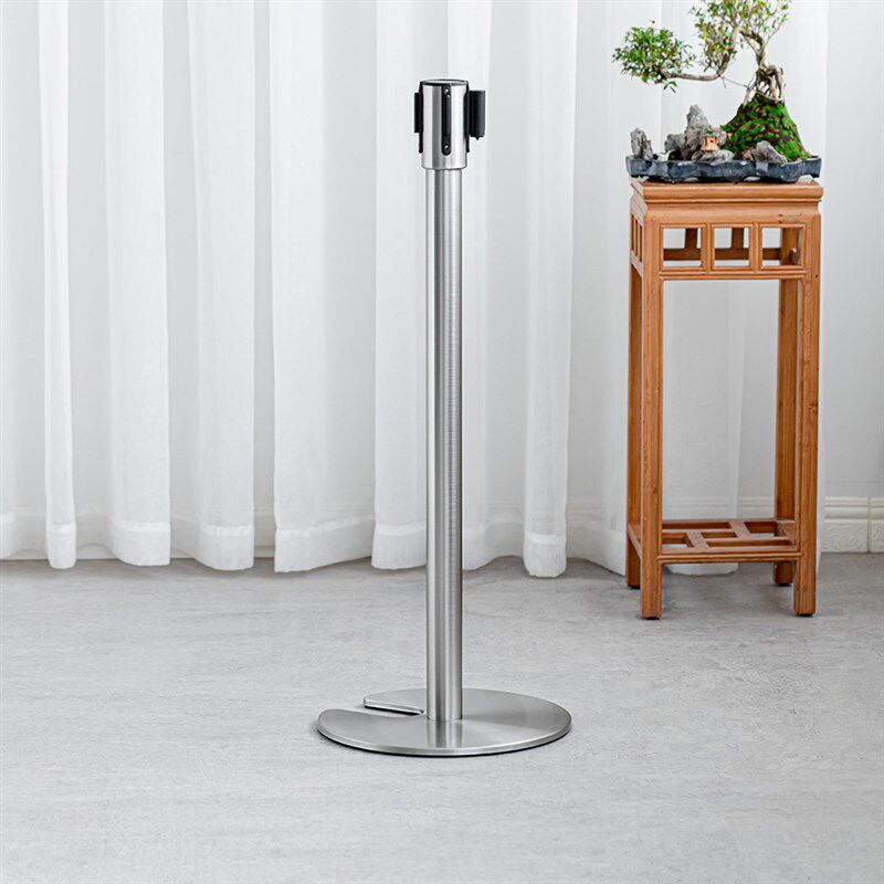 热销2米U型不锈钢一米线栏杆座可叠式隔离带警戒线3米伸缩带围栏