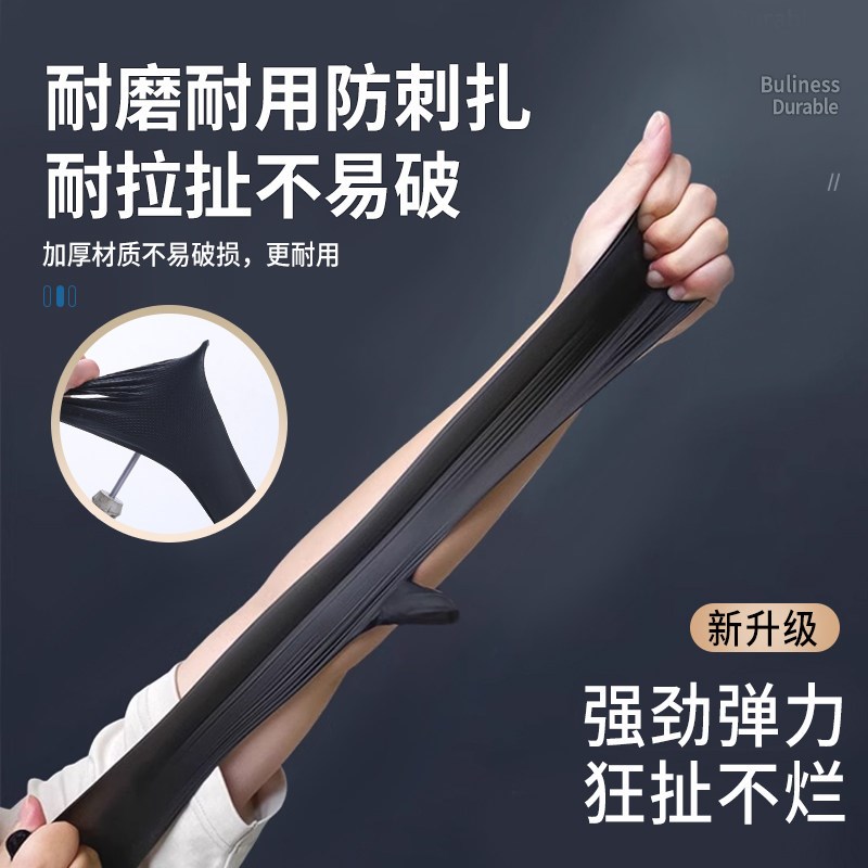 热销特厚耐磨丁腈手套汽修橡胶修车专用一次性加厚防油维修洗车修
