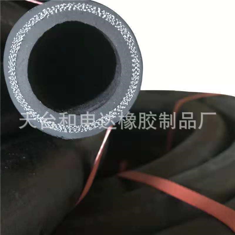热销直供橡胶输水管空压机高压橡胶水管夹布缠绕磨帘线经橡胶胶管