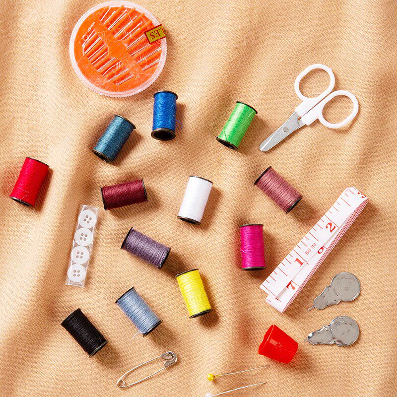 热销针线盒家用针线包便携实用全套装缝补衣线多色裁缝纫配件辅料