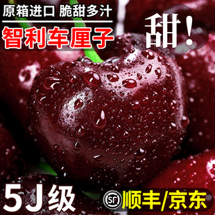 智利进口车厘子新鲜水果大樱桃5斤装礼盒包邮3j4j5j脆甜孕妇生鲜