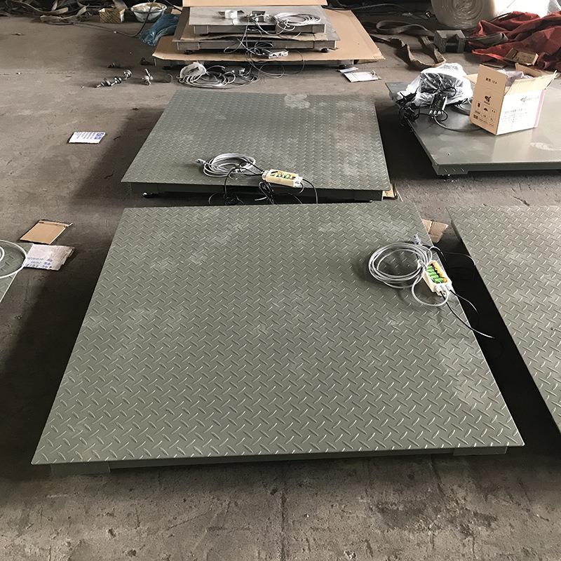 加厚平台秤1.5x1.5米电子小地磅吨罐装物称重电子秤1-T小型地磅