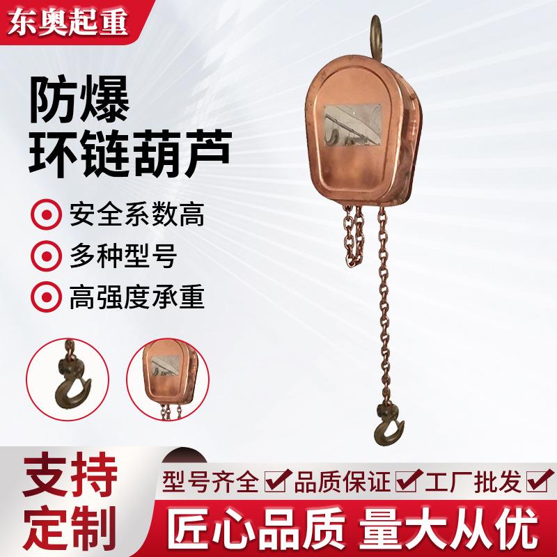 防爆环链葫芦厂家仓库超市1t2TTT10吨80V铜合金环链电动葫芦